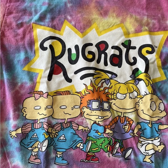 Womens Vintage Rugrats Nickelodeon Tye Dye T Shirt Size Small - Picture 2 of 4
